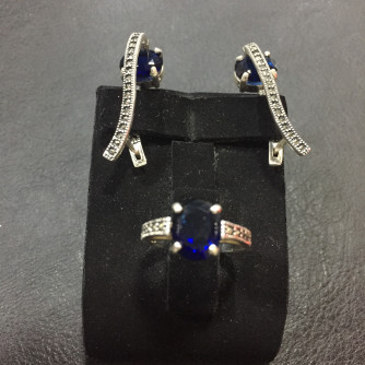 արծաթյա կանացի կոմպլեկտ հավաքածու - 10.1 գր - ԿՈԴ 203-417 arcatya kanaci komplekt havaqacu - 10.1 gr 