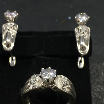 արծաթյա կանացի կոմպլեկտ հավաքածու - 10.6 գր - ԿՈԴ 203-959 arcatya kanaci komplekt havaqacu - 10.6 gr 