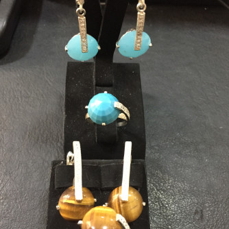 արծաթյա կանացի կոմպլեկտ հավաքածու - 13.2 գր - ԿՈԴ 204-188 arcatya kanaci komplekt havaqacu - 13.2 gr 