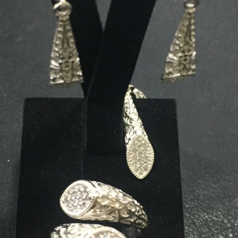 արծաթյա կանացի կոմպլեկտ հավաքածու - 13.4 գր - ԿՈԴ 204-174 arcatya kanaci komplekt havaqacu - 13.4 gr 