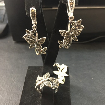 արծաթյա կանացի կոմպլեկտ հավաքածու - 14 գր - ԿՈԴ 204-183 arcatya kanaci komplekt havaqacu - 14 gr 