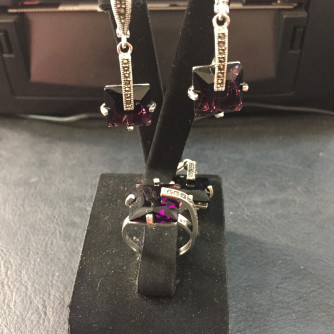 արծաթյա կանացի կոմպլեկտ հավաքածու - 15.2 գր - ԿՈԴ 204-150 arcatya kanaci komplekt havaqacu - 15.2 gr 