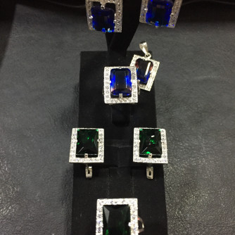 արծաթյա կանացի կոմպլեկտ հավաքածու - 15.5 գր - ԿՈԴ 204-108 arcatya kanaci komplekt havaqacu - 15.5 gr 