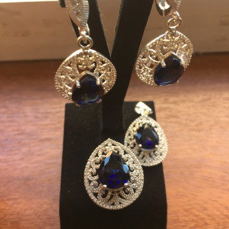 արծաթյա կանացի կոմպլեկտ հավաքածու - 16.9 գր - ԿՈԴ 204-035 arcatya kanaci komplekt havaqacu - 16.9 gr 