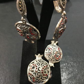 արծաթյա կանացի կոմպլեկտ հավաքածու - 19.1 գր - ԿՈԴ 204-059 arcatya kanaci komplekt havaqacu - 19.1 gr 