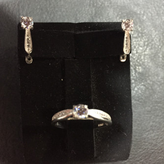 արծաթյա կանացի կոմպլեկտ հավաքածու - 3.5 գր - ԿՈԴ 203-426 arcatya kanaci komplekt havaqacu - 3.5 gr 