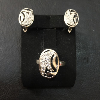 արծաթյա կանացի կոմպլեկտ հավաքածու - 4.9 գր - ԿՈԴ 203-581 arcatya kanaci komplekt havaqacu - 4.9 gr 