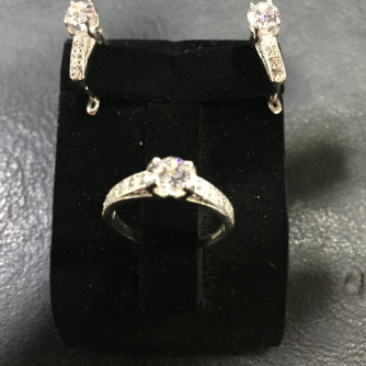 արծաթյա կանացի կոմպլեկտ հավաքածու - 4.998 գր - ԿՈԴ 203-424 arcatya kanaci komplekt havaqacu - 4.998 gr 