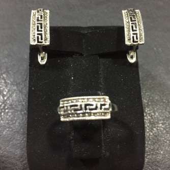 արծաթյա կանացի կոմպլեկտ հավաքածու - 5 գր - ԿՈԴ 203-405 arcatya kanaci komplekt havaqacu - 5 gr 