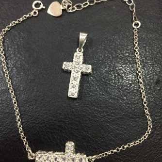 արծաթյա կանացի կոմպլեկտ հավաքածու - 5.4 գր - ԿՈԴ 203-801 arcatya kanaci komplekt havaqacu - 5.4 gr 