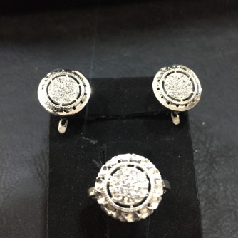 արծաթյա կանացի կոմպլեկտ հավաքածու - 5.9 գր - ԿՈԴ 203-582 arcatya kanaci komplekt havaqacu - 5.9 gr 