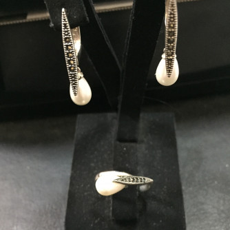 արծաթյա կանացի կոմպլեկտ հավաքածու - 6 գր - ԿՈԴ 204-156 arcatya kanaci komplekt havaqacu - 6 gr 