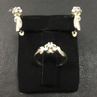 արծաթյա կանացի կոմպլեկտ հավաքածու - 6.4 գր - ԿՈԴ 203-586 arcatya kanaci komplekt havaqacu - 6.4 gr 