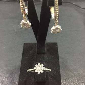 արծաթյա կանացի կոմպլեկտ հավաքածու - 6.5 գր - ԿՈԴ 204-048 arcatya kanaci komplekt havaqacu - 6.5 gr 