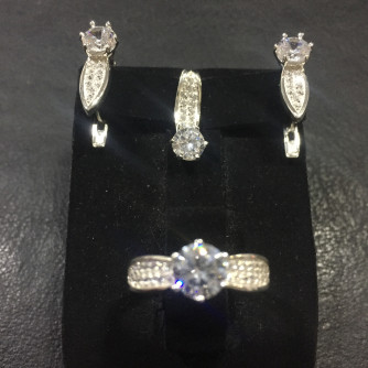 արծաթյա կանացի կոմպլեկտ հավաքածու - 6.9 գր - ԿՈԴ 203-600 arcatya kanaci komplekt havaqacu - 6.9 gr 