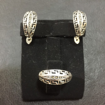 արծաթյա կանացի կոմպլեկտ հավաքածու - 7 գր - ԿՈԴ 203-403 arcatya kanaci komplekt havaqacu - 7 gr 