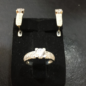 արծաթյա կանացի կոմպլեկտ հավաքածու - 7.4 գր - ԿՈԴ 203-573 arcatya kanaci komplekt havaqacu - 7.4 gr 