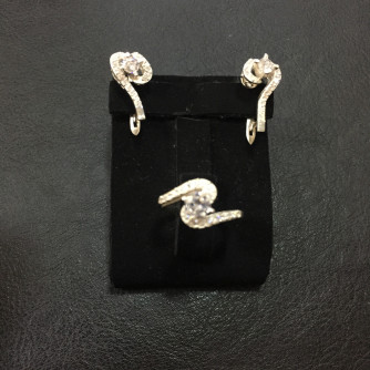 արծաթյա կանացի կոմպլեկտ հավաքածու - 7.4 գր - ԿՈԴ 203-881 arcatya kanaci komplekt havaqacu - 7.4 gr 