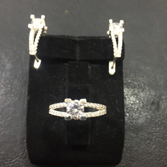 արծաթյա կանացի կոմպլեկտ հավաքածու - 7.6 գր - ԿՈԴ 203-854 arcatya kanaci komplekt havaqacu - 7.6 gr 