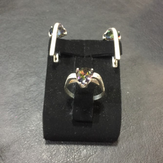 արծաթյա կանացի կոմպլեկտ հավաքածու - 7.9 գր - ԿՈԴ 203-423 arcatya kanaci komplekt havaqacu - 7.9 gr 