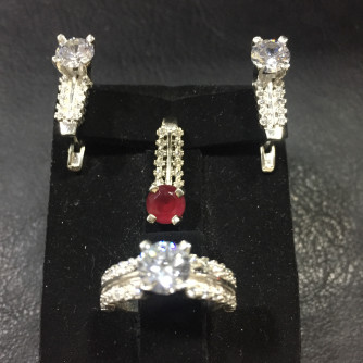 արծաթյա կանացի կոմպլեկտ հավաքածու - 8 գր - ԿՈԴ 203-599 arcatya kanaci komplekt havaqacu - 8 gr 