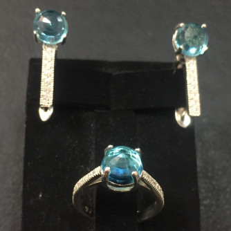 արծաթյա կանացի կոմպլեկտ հավաքածու - 8.1 գր - ԿՈԴ 203-421 arcatya kanaci komplekt havaqacu - 8.1 gr 