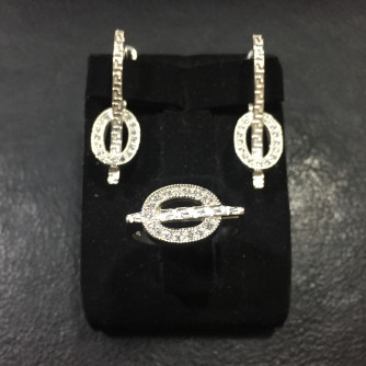 արծաթյա կանացի կոմպլեկտ հավաքածու - 8.2 գր - ԿՈԴ 203-435 arcatya kanaci komplekt havaqacu - 8.2 gr 