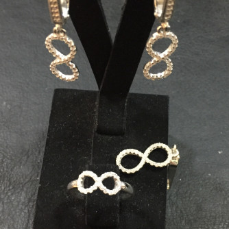 արծաթյա կանացի կոմպլեկտ հավաքածու - 8.3 գր - ԿՈԴ 204-046 arcatya kanaci komplekt havaqacu - 8.3 gr 