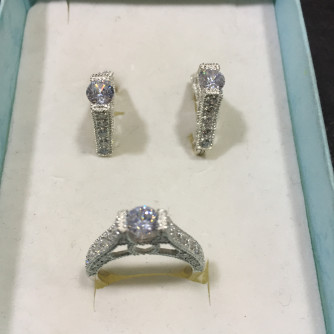 արծաթյա կանացի կոմպլեկտ հավաքածու - 8.4 գր - ԿՈԴ 203-597 arcatya kanaci komplekt havaqacu - 8.4 gr 