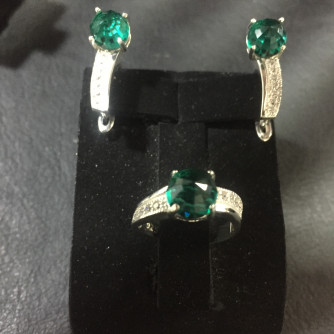 արծաթյա կանացի կոմպլեկտ հավաքածու - 8.5 գր - ԿՈԴ 203-422 arcatya kanaci komplekt havaqacu - 8.5 gr 