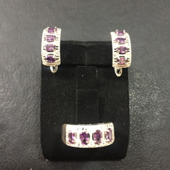 արծաթյա կանացի կոմպլեկտ հավաքածու - 8.5 գր - ԿՈԴ 203-436 arcatya kanaci komplekt havaqacu - 8.5 gr 