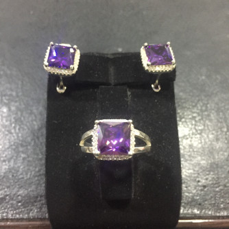 արծաթյա կանացի կոմպլեկտ հավաքածու - 8.5 գր - ԿՈԴ 203-841 arcatya kanaci komplekt havaqacu - 8.5 gr 