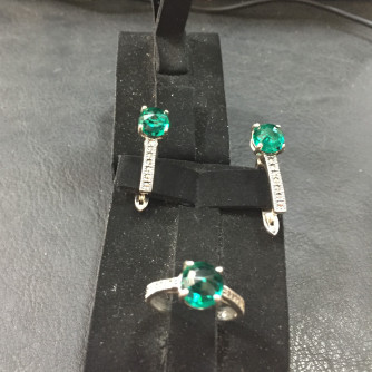 արծաթյա կանացի կոմպլեկտ հավաքածու - 8.5 գր - ԿՈԴ 204-152 arcatya kanaci komplekt havaqacu - 8.5 gr 