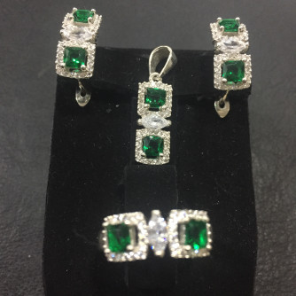 արծաթյա կանացի կոմպլեկտ հավաքածու - 9.1 գր - ԿՈԴ 203-845 arcatya kanaci komplekt havaqacu - 9.1 gr 