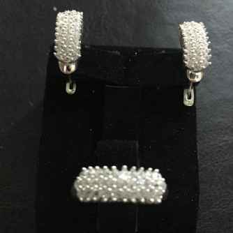 արծաթյա կանացի կոմպլեկտ հավաքածու - 9.2 գր - ԿՈԴ 203-938 arcatya kanaci komplekt havaqacu - 9.2 gr 