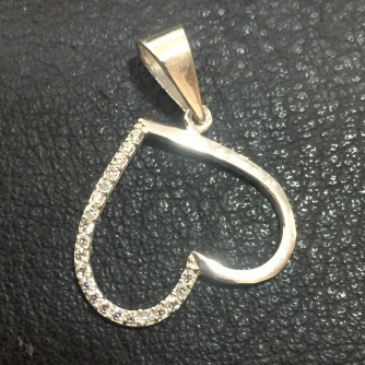 արծաթյա կանացի կուլոն - 0.7 գր - ԿՈԴ 203-636 arcatya kanaci kulon - 0.7 gr 