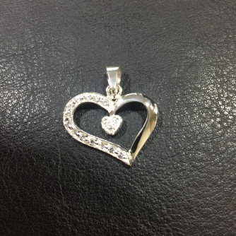 արծաթյա կանացի կուլոն - 1.5 գր - ԿՈԴ 203-333 arcatya kanaci kulon - 1.5 gr 