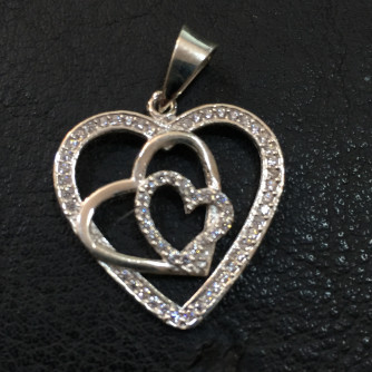 արծաթյա կանացի կուլոն - 1.9 գր - ԿՈԴ 203-640 arcatya kanaci kulon - 1.9 gr 