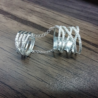 արծաթյա կանացի Մատանի - 11 գր - ԿՈԴ 204-294 arcatya kanaci Matani - 11 gr 