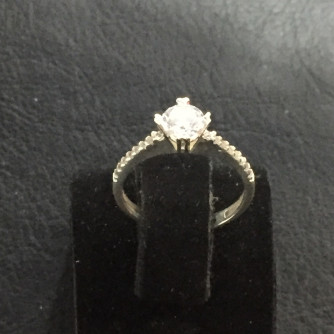 արծաթյա կանացի Մատանի - 1.6 գր - ԿՈԴ 203-747 arcatya kanaci Matani - 1.6 gr 