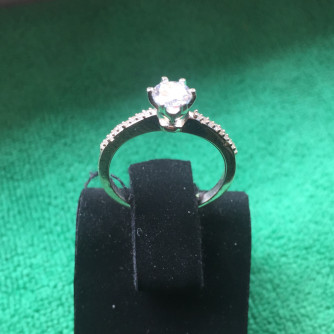 արծաթյա կանացի Մատանի - 2.1 գր - ԿՈԴ 203-848 arcatya kanaci Matani - 2.1 gr 