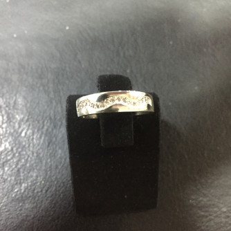 արծաթյա կանացի Մատանի - 2.2 գր - ԿՈԴ 203-733 arcatya kanaci Matani - 2.2 gr 