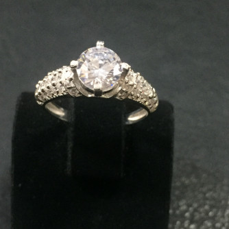 արծաթյա կանացի Մատանի - 2.4 գր - ԿՈԴ 203-690 arcatya kanaci Matani - 2.4 gr 