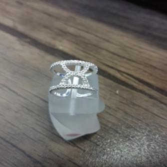 արծաթյա կանացի Մատանի - 2.5 գր - ԿՈԴ 204-220 arcatya kanaci Matani - 2.5 gr 