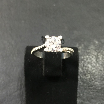 արծաթյա կանացի Մատանի - 2.6 գր - ԿՈԴ 203-452 arcatya kanaci Matani - 2.6 gr 