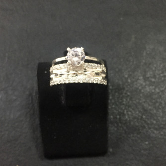 արծաթյա կանացի Մատանի - 2.6 գր - ԿՈԴ 203-487 arcatya kanaci Matani - 2.6 gr 