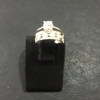 արծաթյա կանացի Մատանի - 2.7 գր - ԿՈԴ 203-494 arcatya kanaci Matani - 2.7 gr 