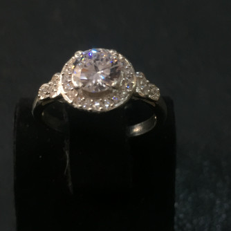 արծաթյա կանացի Մատանի - 3 գր - ԿՈԴ 203-866 arcatya kanaci Matani - 3 gr 