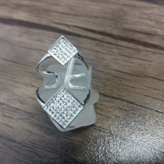 արծաթյա կանացի Մատանի - 3.2 գր - ԿՈԴ 204-227 arcatya kanaci Matani - 3.2 gr 