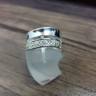 արծաթյա կանացի Մատանի - 3.3 գր - ԿՈԴ 204-225 arcatya kanaci Matani - 3.3 gr 